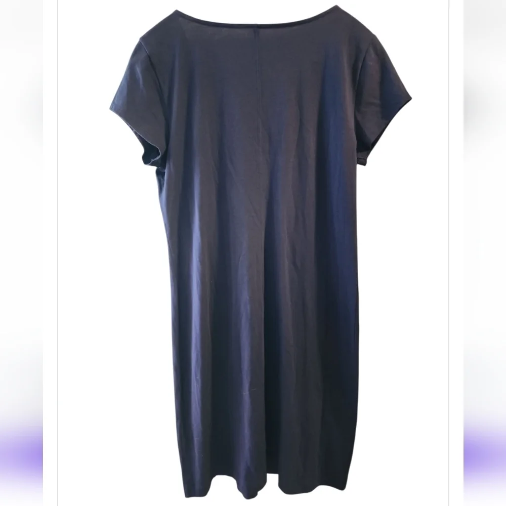 LILLY PULITZER Woman's Brewster T-Shirt Dress in True Navy 100% Pima Cotton Med